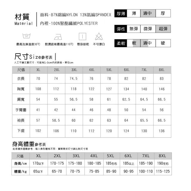 【Billgo】*現貨*SGS認證『單袋款』防曬涼感工裝襯衫外套 -4色 XL-8XL碼 戶外速乾防鈎耐磨(加大、UPF50+)