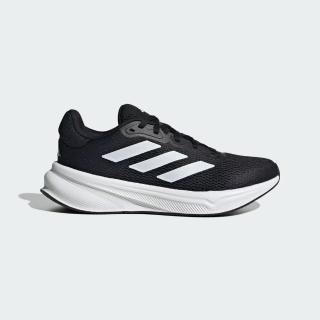 【adidas 愛迪達】Response W 女 慢跑鞋 運動 訓練 路跑 基本款 緩震 透氣 愛迪達 黑白(IG1412)