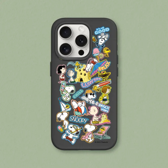 【RHINOSHIELD 犀牛盾】iPhone 15系列  SolidSuit背蓋手機殼/史努比-夏日活動(Snoopy)