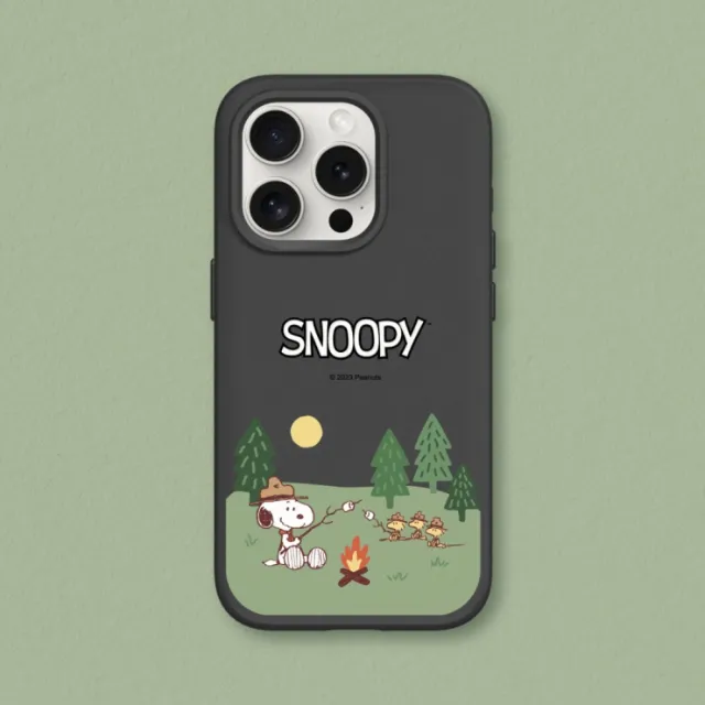 【RHINOSHIELD 犀牛盾】iPhone 14系列  SolidSuit背蓋手機殼/史努比-露營趣(Snoopy)