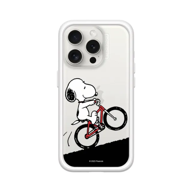 【RHINOSHIELD 犀牛盾】iPhone 15系列  Mod NX手機殼/史努比-騎腳踏車(Snoopy)