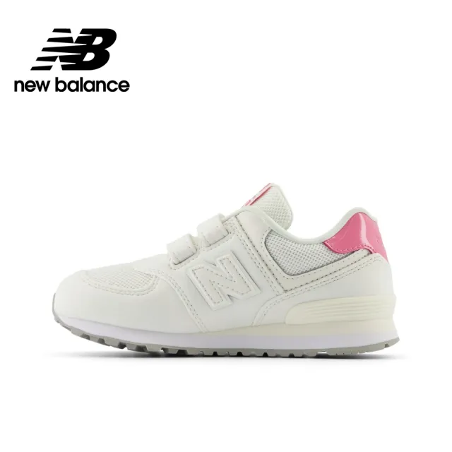 【NEW BALANCE】NB 童鞋_男童/女童_米白粉_PV5742BA-W