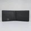 【Louis Vuitton 路易威登】LV N60434 Multipel棋盤格LOGO印花塗層帆布5卡對折短夾(黑)