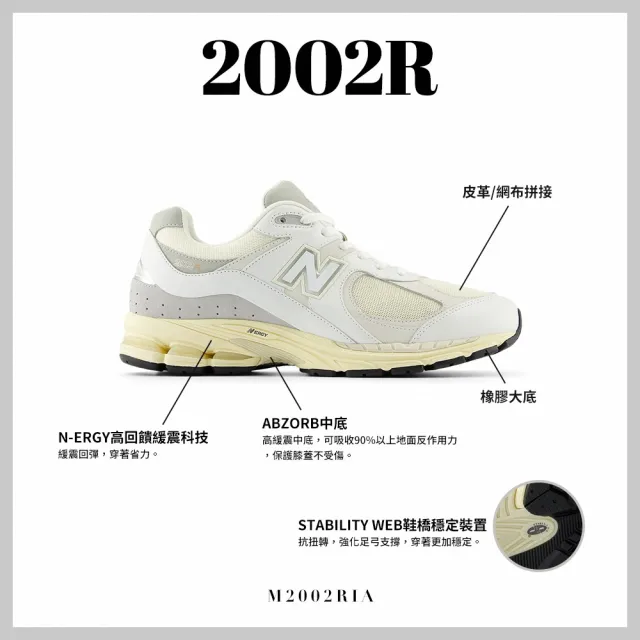 【NEW BALANCE】NB 復古鞋/運動鞋_中性_米白色_M2002RIA-D