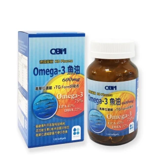 【QBM】高單位Omega3專利魚油1入(共120顆)