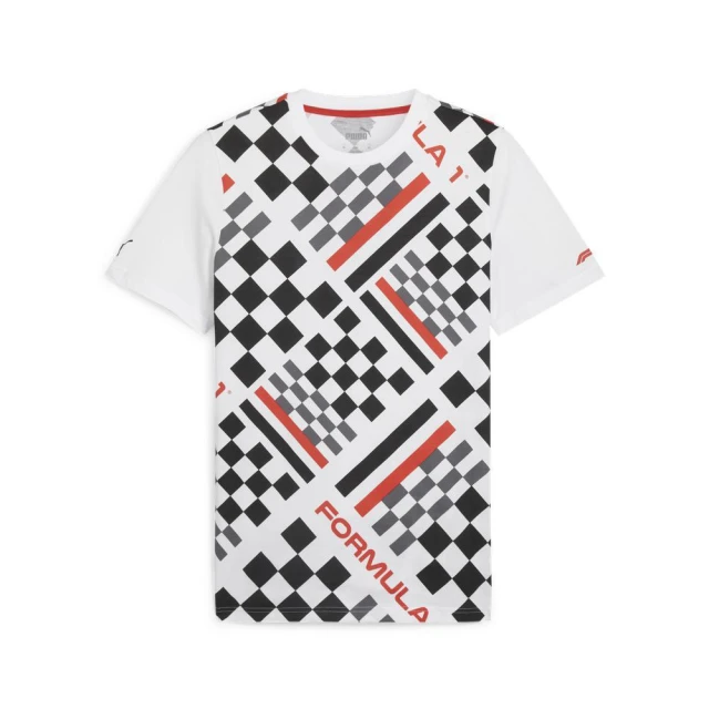 PUMA 上衣 男款 短袖 運動 歐規 FORMULA 1 ESS LOGO 白 62585402