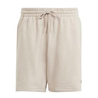 【adidas 愛迪達】P ESS Short FT 男 短褲 棉褲 運動 休閒 三葉草 棉質 簡約 舒適 米色(IR7880)