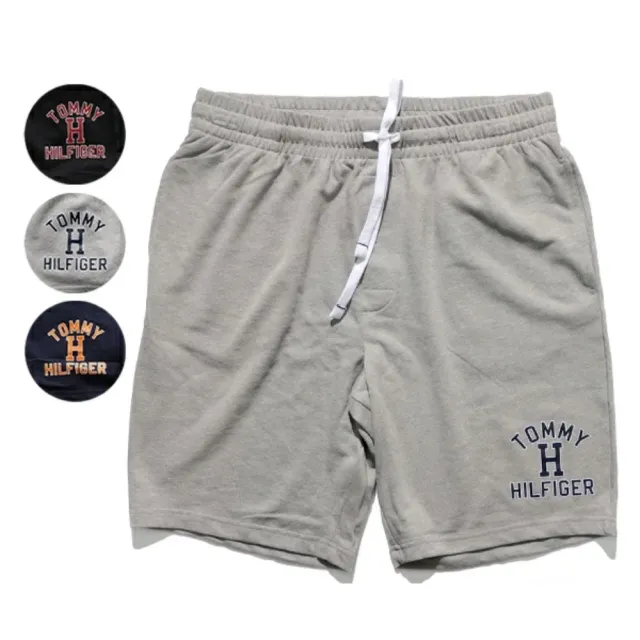 【Tommy Hilfiger】Tommy Hilfiger 腰部抽繩 休閒短褲 運動短褲 膝上褲(穿起來超級舒服)