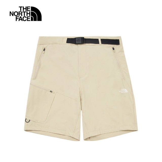 【The North Face】TNF 短褲 吸濕排汗涼感 M HIKE TREKKER SHORT - AP 男 卡其(NF0A87W43X4)