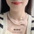 【SU SU】經典珍珠項鍊(925純銀 防過敏 珍珠 飾品 耳環 項鍊 手鍊 穿搭 百搭 時尚)