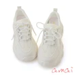 【amai】時尚拼色輕量厚底老爹鞋 休閒鞋 小白鞋 運動鞋 老爹鞋 厚底鞋 百搭 大尺碼 GS13-6WT(白色)