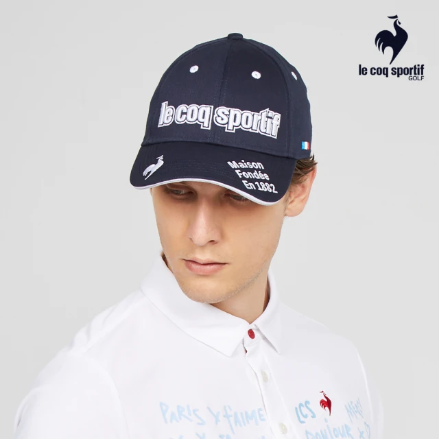 LE COQ SPORTIF 公雞 高爾夫系列 男款灰色刺繡