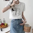 【BBHONEY】韓風重工R蝴蝶結造型冰絲短袖衫(S-XL)