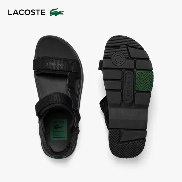【LACOSTE】男鞋-Suruga休閒運動涼鞋(黑色)
