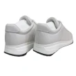 【PRADA 普拉達】1E553L 經典LOGO素面牛皮小白鞋運動鞋(白色)