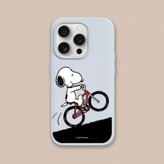 【RHINOSHIELD 犀牛盾】iPhone 14系列 SolidSuit MagSafe相容 磁吸手機殼/史努比-騎腳踏車(Snoopy)