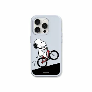 【RHINOSHIELD 犀牛盾】iPhone 14系列  SolidSuit MagSafe兼容 磁吸手機殼/史努比-騎腳踏車(Snoopy)
