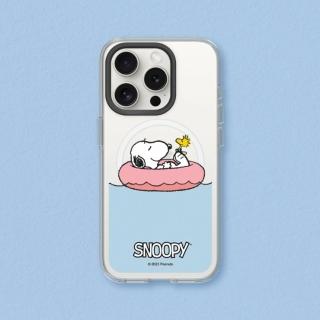 【RHINOSHIELD 犀牛盾】iPhone 14系列 Clear MagSafe兼容 磁吸透明手機殼/史努比-Chill moment(Snoopy)