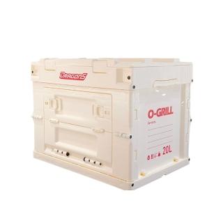 【O-GRILL】【品牌直營】O-GRILL x Dragons 聯名款疊側開收納箱20L