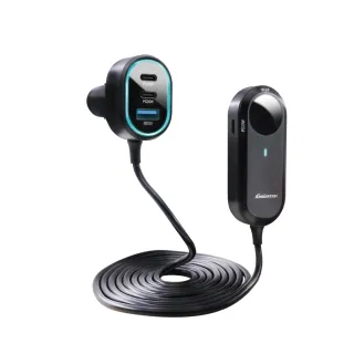 【ANBORTEH 安伯特】酷電大師 後座延長快充座4孔PD+2孔QC3.0 國家認證 一年保固-快(車充 PD快充 車用充電)