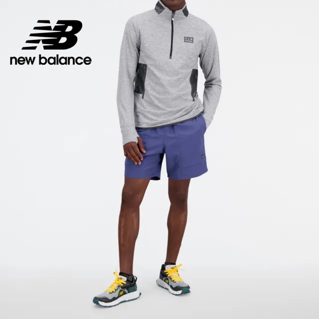 【NEW BALANCE】NB 大口袋休閒短褲_男性_藍紫色_MS31509VTI