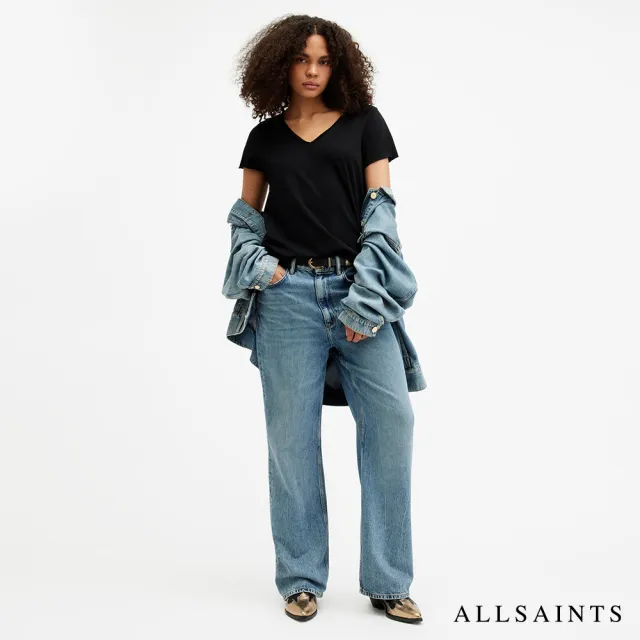 【ALLSAINTS】EMELYN 舒適V領純棉短袖T恤 WM115P(2色任選)