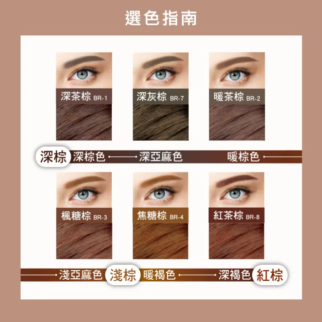 【MAYBELLINE 媚比琳】零失手3D持色染眉膏+新一代 宛若真眉柔霧塑型眉膠筆