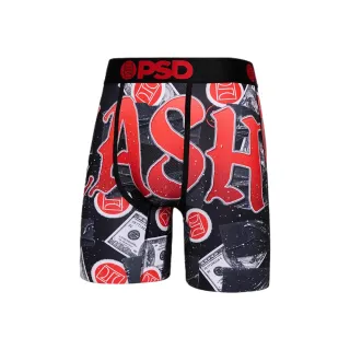 【PSD Underwear】MONEY- 平口四角褲-CASH-黑色