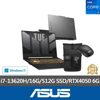 【ASUS】後背包/滑鼠組★15.6吋i7 RTX4050電競筆電(TUF Gaming FX507VU/i7-13620H/16G/512G SSD/W11)