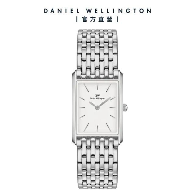 【Daniel Wellington】DW 手錶 Bound 32x22mm 摩登九鍊式精鋼方錶(兩色任選)