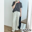 【UniStyle】條紋短袖T恤 韓版撞色圓領復古上衣 女 UP1625(咖啡條紋)