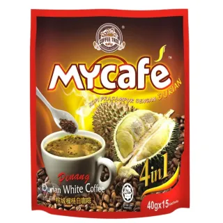 【咖啡樹】檳城白咖啡 四合一 榴槤風味 600g(榴槤白咖啡喜好榴槤老饕一致首選)