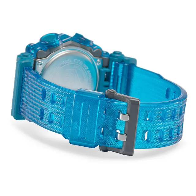 【CASIO 卡西歐】G-SHOCK 炫彩音浪 工業風雙顯手錶-科技藍 送禮 禮物 推薦(GA-900SKL-2A)