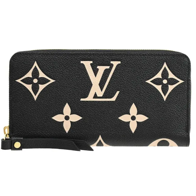 【Louis Vuitton 路易威登】LV M80481 Monogram Empreinte 經典小牛皮壓花拉鍊發財零錢長夾(現貨)