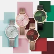 【CASIO 卡西歐】SHEEN 歐式格紋米蘭帶手錶-紅棕(SHE-4547PGM-5A)