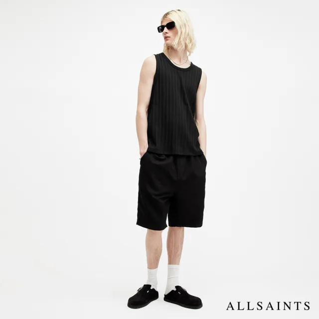 【ALLSAINTS】MADISON 棉質寬鬆無袖背心-黑 MD140Y(舒適版型)