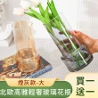 【好拾選物】北歐高雅輕奢玻璃花瓶-大(2入組)