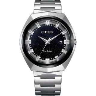 【CITIZEN 星辰】無際星輝 全球旗艦款 光動能大三針手錶 母親節 禮物 男錶(BN1014-55E)