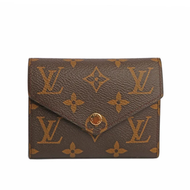 Louis Vuitton 路易威登Louis Vuitton 路易威登 VICTORINE三折信封零錢袋釦式短夾(M62472)