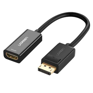 【綠聯】DP轉HDMI轉換器 4K@30HZ 高畫質DisplayPort to HDMI轉換頭旗艦版(24K鍍金頭/4K/2K/1080P)