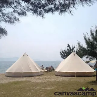 【比利時 CanvasCamp】網牆鐘型帳篷/神殿帳/家庭帳篷/豪華露營/商業用(5米)