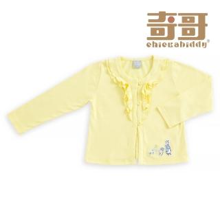 【奇哥官方旗艦】比得兔 女童裝 優雅比得長袖薄外套-黃(6-8歲)