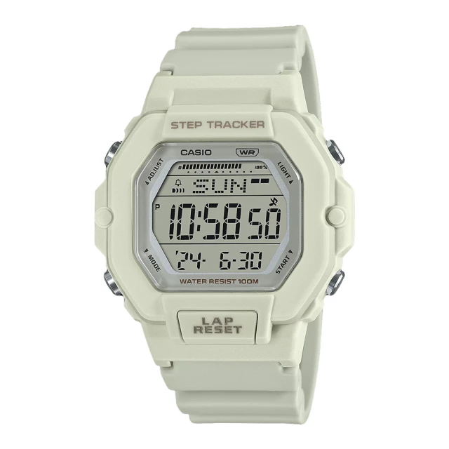 CASIO 卡西歐 電子女錶 計步 200組記憶 膠質錶帶 防水100米 LWS-2200H(LWS-2200H-8A)