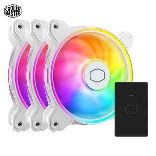 【CoolerMaster】Cooler Master MF120 Halo2 白色 3合1 風扇組(MF120 HALO2 WHITE)