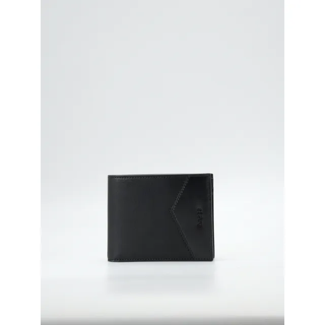 【PEDRO】真皮雙折疊零錢包-黑/淺灰(小CK高端品牌 新品上市 禮物)