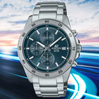 【CASIO 卡西歐】EDIFICE 經典運動三眼計時手錶 畢業禮物 送禮(EFR-526D-2AV)