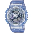 【CASIO 卡西歐】G-SHOCK 未來系列 半透明女錶手錶(GMA-S110VW-6A)