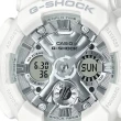 【CASIO 卡西歐】G-SHOCK 蒸鍍光澤雙顯手錶(GMA-S120VA-7A)