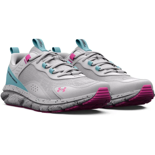 【UNDER ARMOUR】UA 女 Charged Verssert SPKLE 慢跑鞋 運動鞋_3025751-106(灰桃)