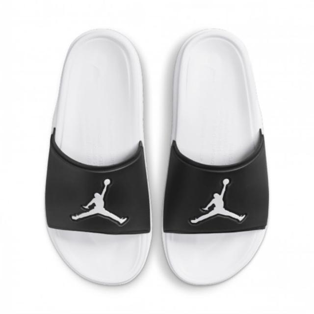 【NIKE 耐吉】JORDAN JUMPMAN SLIDE 男 拖鞋 運動 黑白(FQ1598010)